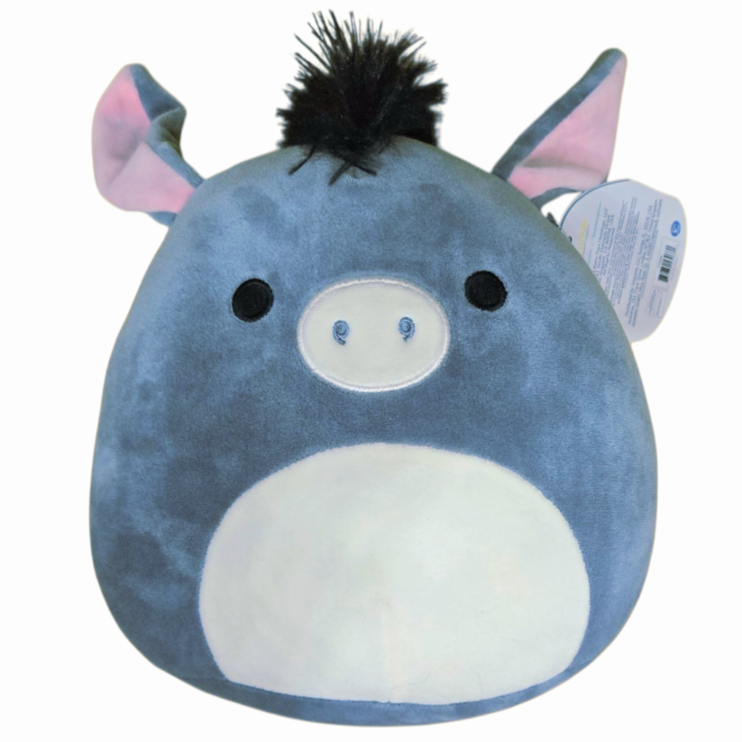 NWT *Squishmallow "Jason" The 8" Plush Grey-Blue Donkey (KellyToys)