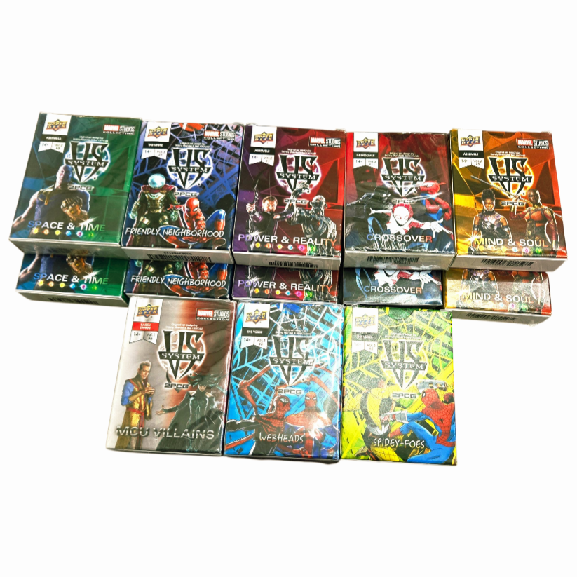 13 Marvel (EXPANSION DECKS) *Upper Deck vs. System: Spidey-Foes + etc.,