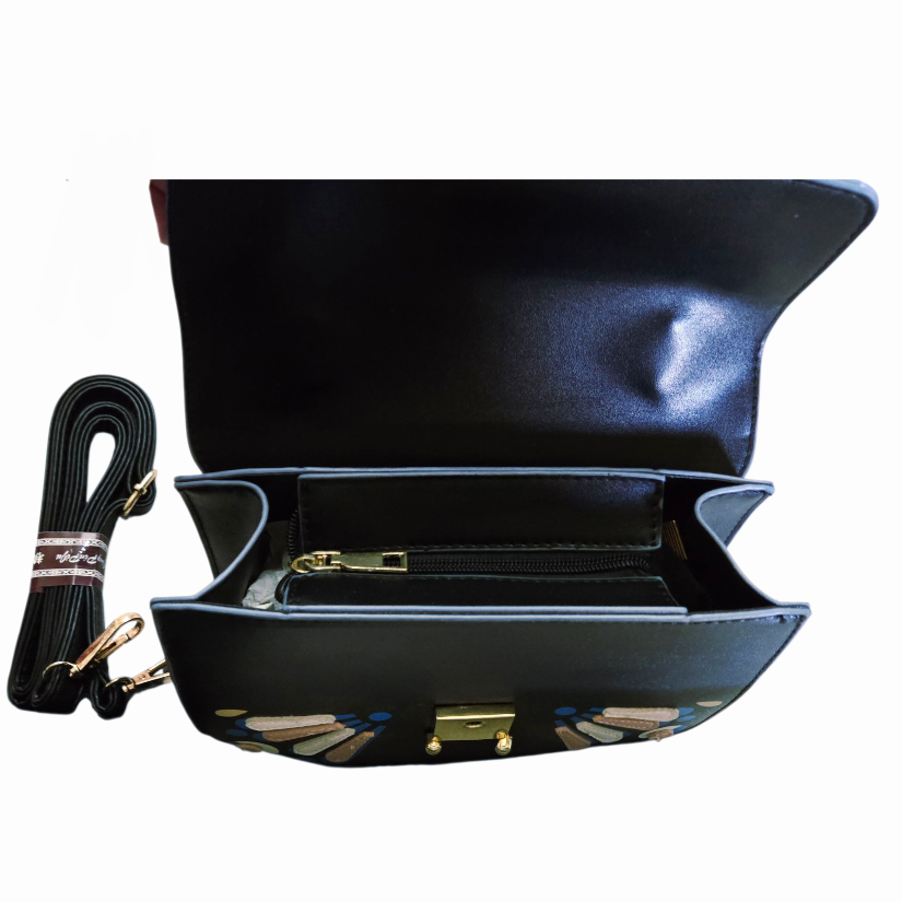 NEW *Julia Kays Leather BUTTERFLY Handle Purse Shoulder Bag (9x6x3")