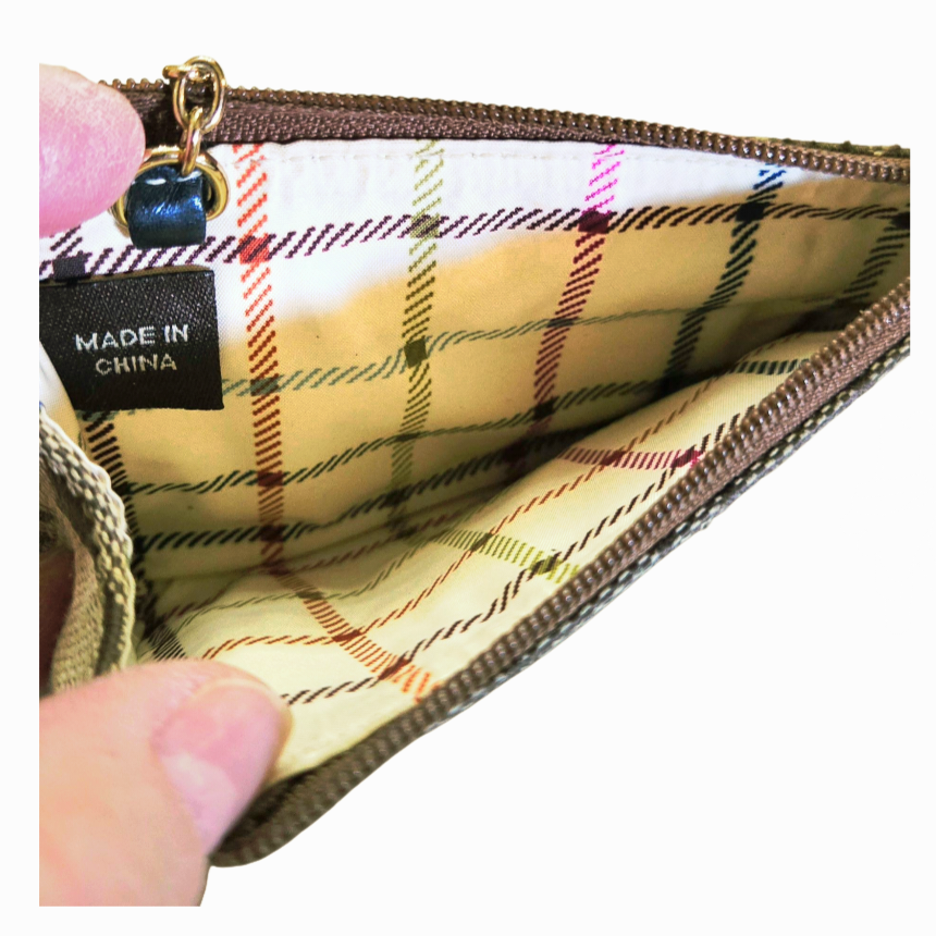 Great *Coach Mini Skinny ID Case Wallet Coin Case Key Case