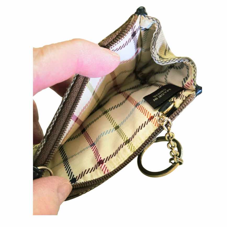 Great *Coach Mini Skinny ID Case Wallet Coin Case Key Case