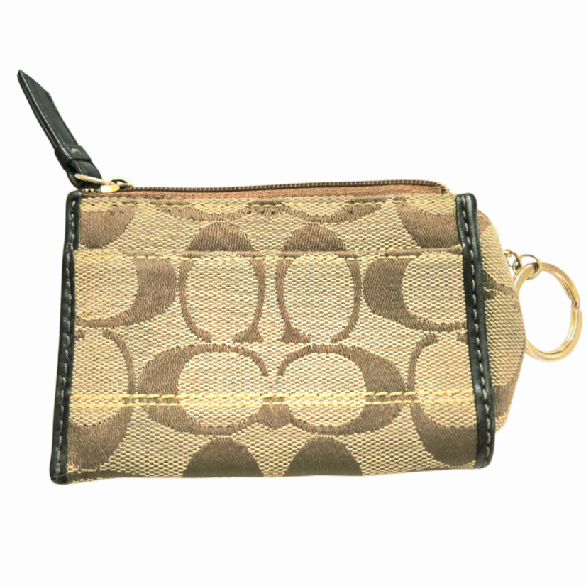 Great *Coach Mini Skinny ID Case Wallet Coin Case Key Case