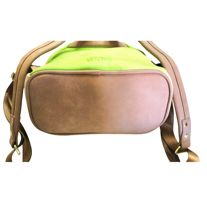 Cute *Loungefly POP! Leather Star Wars Yoda Grogu Disney Mini Backpack