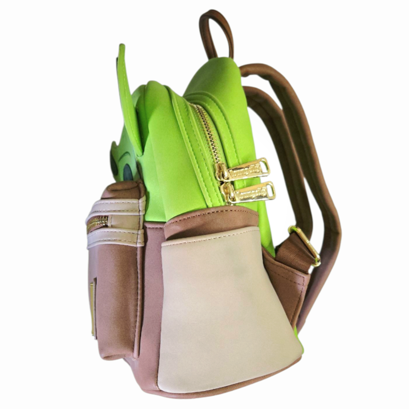 Cute *Loungefly POP! Leather Star Wars Yoda Grogu Disney Mini Backpack