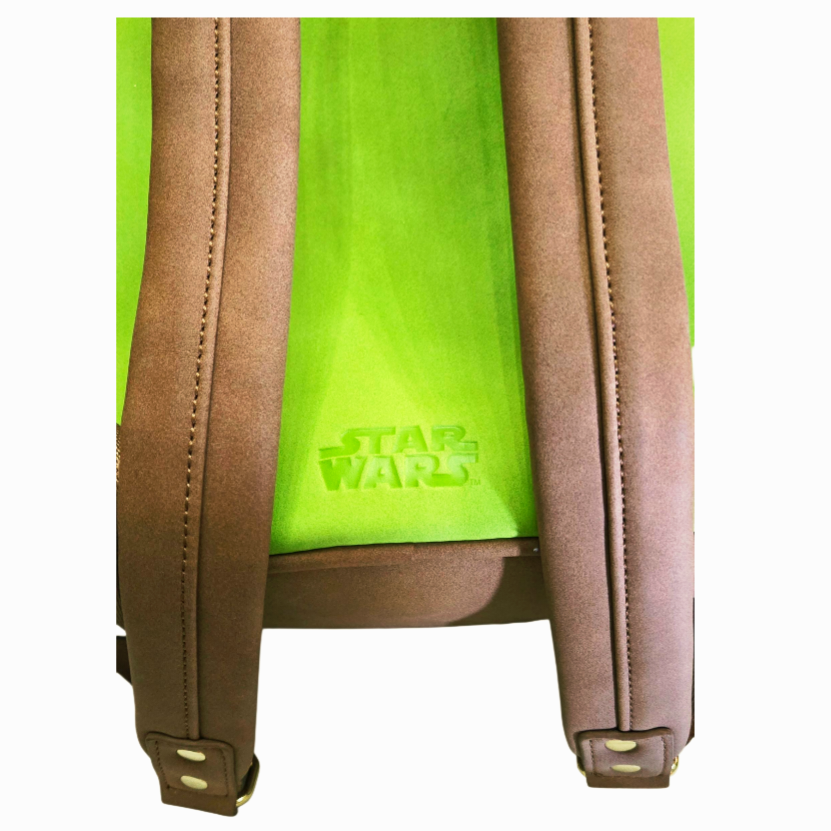 Cute *Loungefly POP! Leather Star Wars Yoda Grogu Disney Mini Backpack