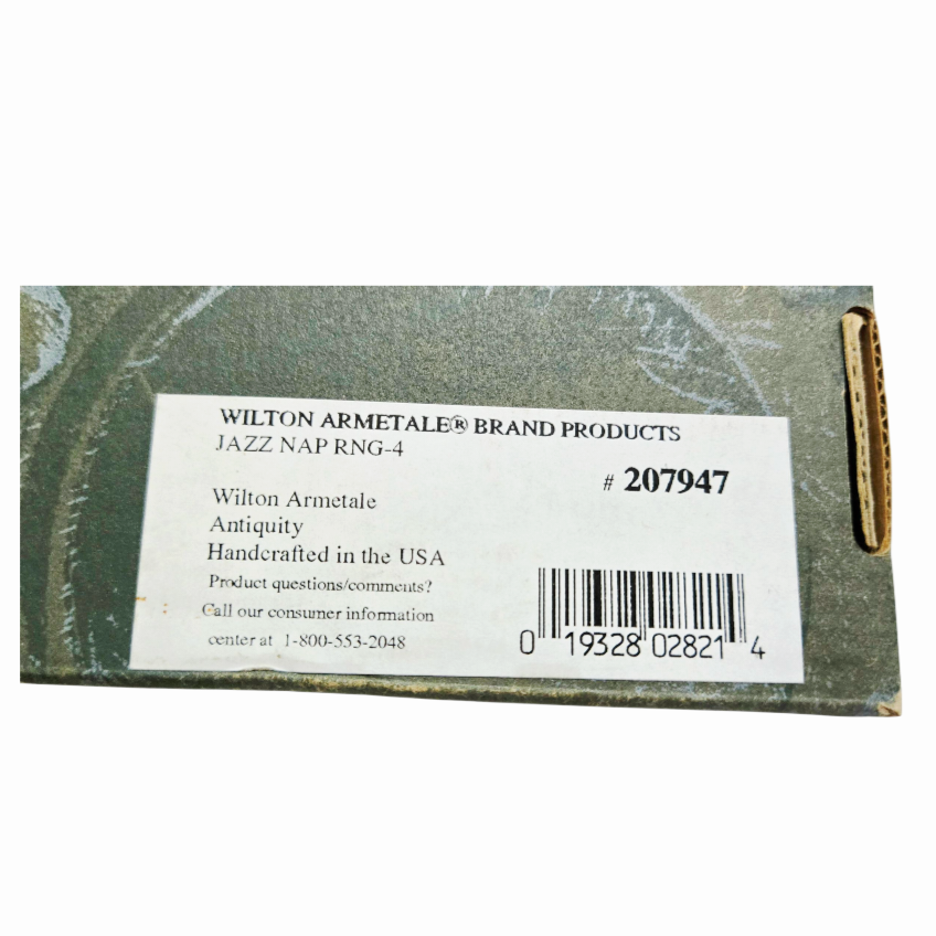 NIB *Wilton Armetale Antiquity "Jazz" (4 Napkin Rings) #207947