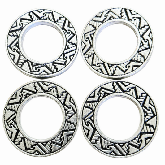 NIB *Wilton Armetale Antiquity "Jazz" (4 Napkin Rings) #207947