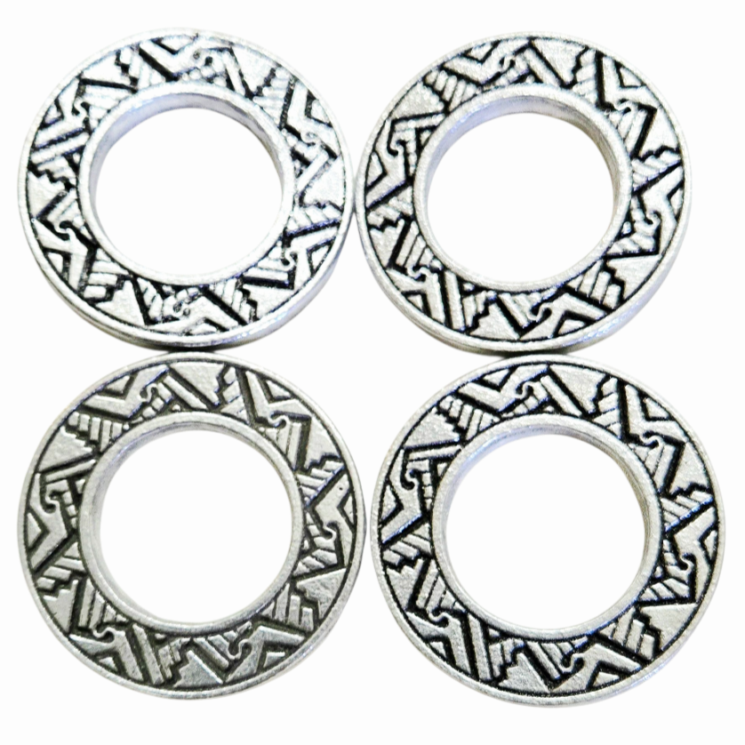 NIB *Wilton Armetale Antiquity "Jazz" (4 Napkin Rings) #207947