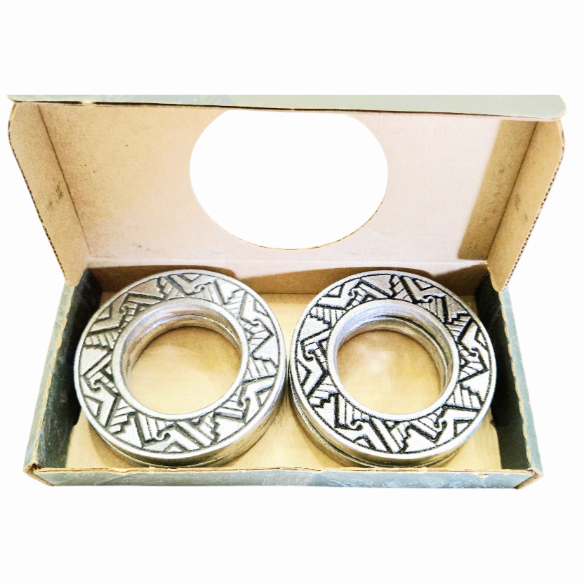 NIB *Wilton Armetale Antiquity "Jazz" (4 Napkin Rings) #207947