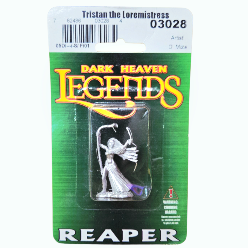 NIB *Dark Haven Legends: Tristan the Loremistress Reaper Minature #03028
