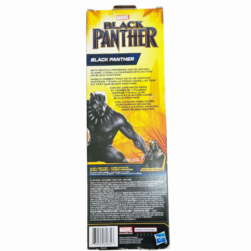 NIB *Marvel Black Panther (T'Challa) Titan Hero Series 12" Action Hero Hasbro (2017)
