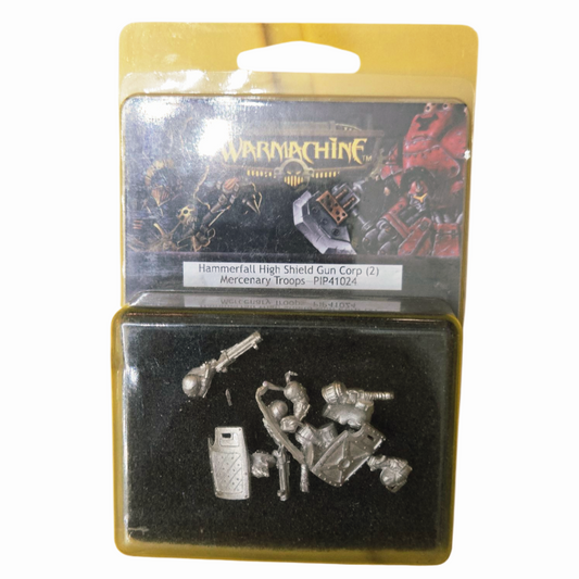 NIB *Warmachine Hammerfall High Shield Gun Corp (2) Mercenary Troops #PIP41024