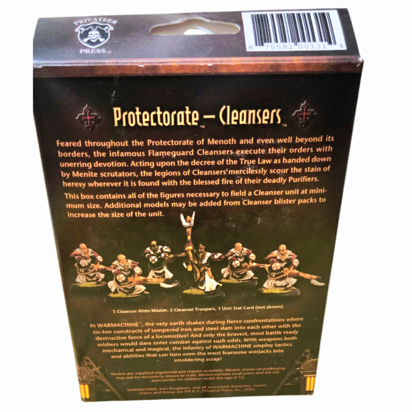 NEW *Warmachine Protectorate of Menoth Flameguard Cleansers