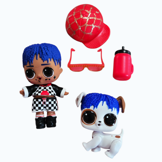 Cute *LOL Surprise 3" Doll City Slicker w/ Blue Hair Posh Pup + more