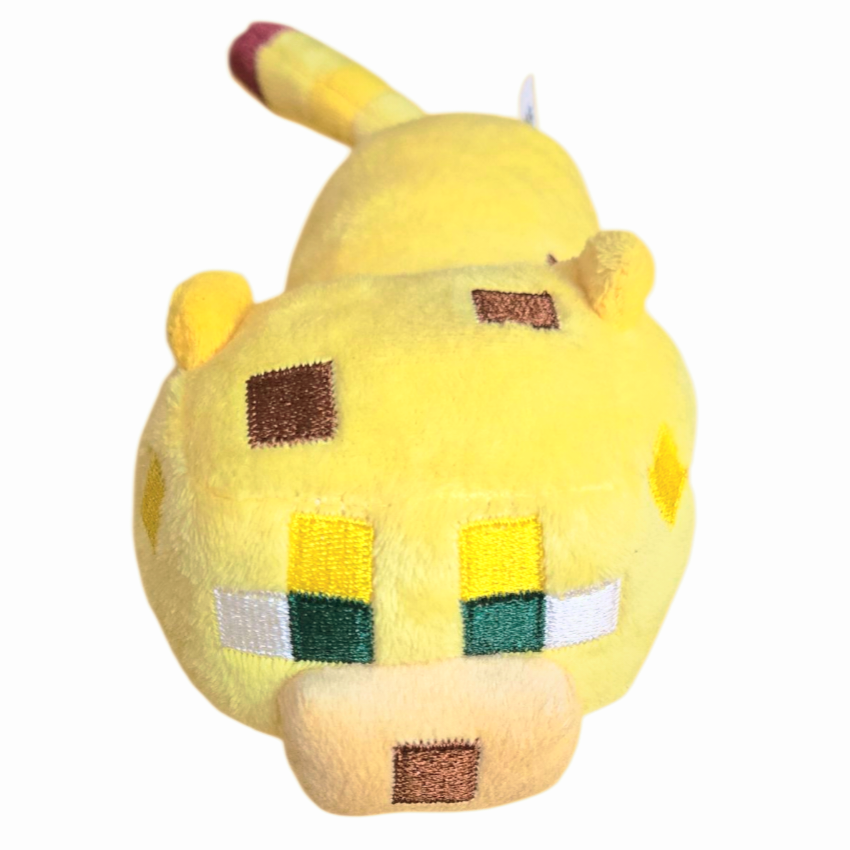 Cute *Minecraft Overworld 7" Yellow Baby Ocelot Cat Plush Stuffed Toy