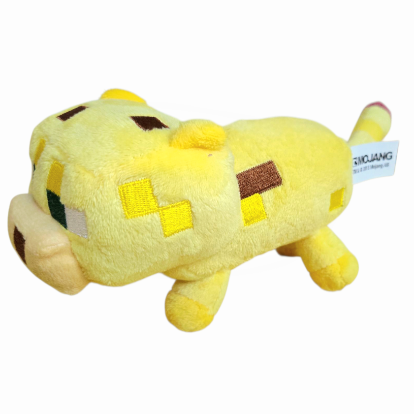 Cute *Minecraft Overworld 7" Yellow Baby Ocelot Cat Plush Stuffed Toy