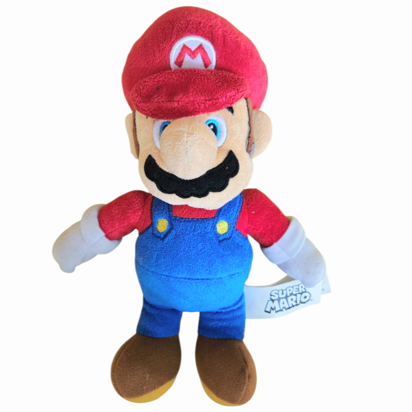 LikeNew *Jakks Pacific *MARIO 9" Plush Toy (Super Mario Bros.)