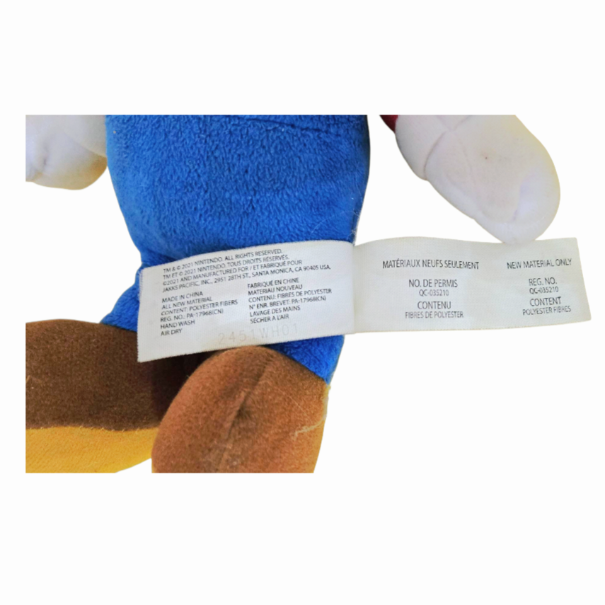 LikeNew *Jakks Pacific *MARIO 9" Plush Toy (Super Mario Bros.)