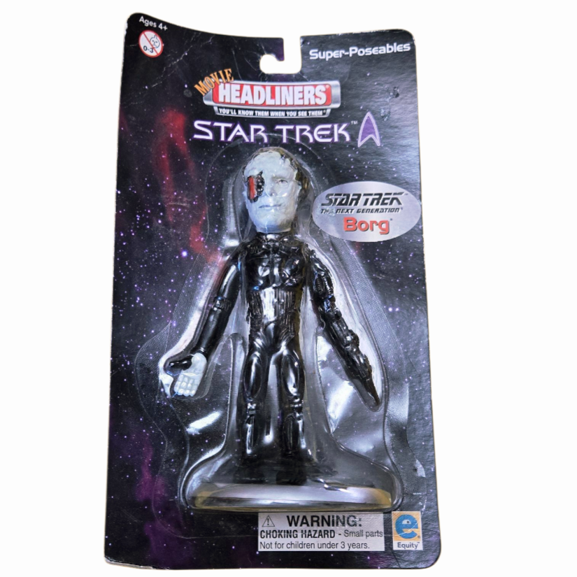 NIB *Movie Headliners Star Trek: The Next Generation Borg Super-Poseable Figure