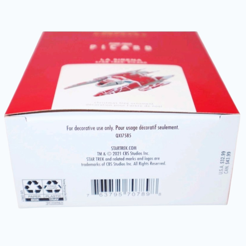 NIB *Hallmark Keepsake LA SIRENA Star Trek: PICARD Magic Sound (2021)