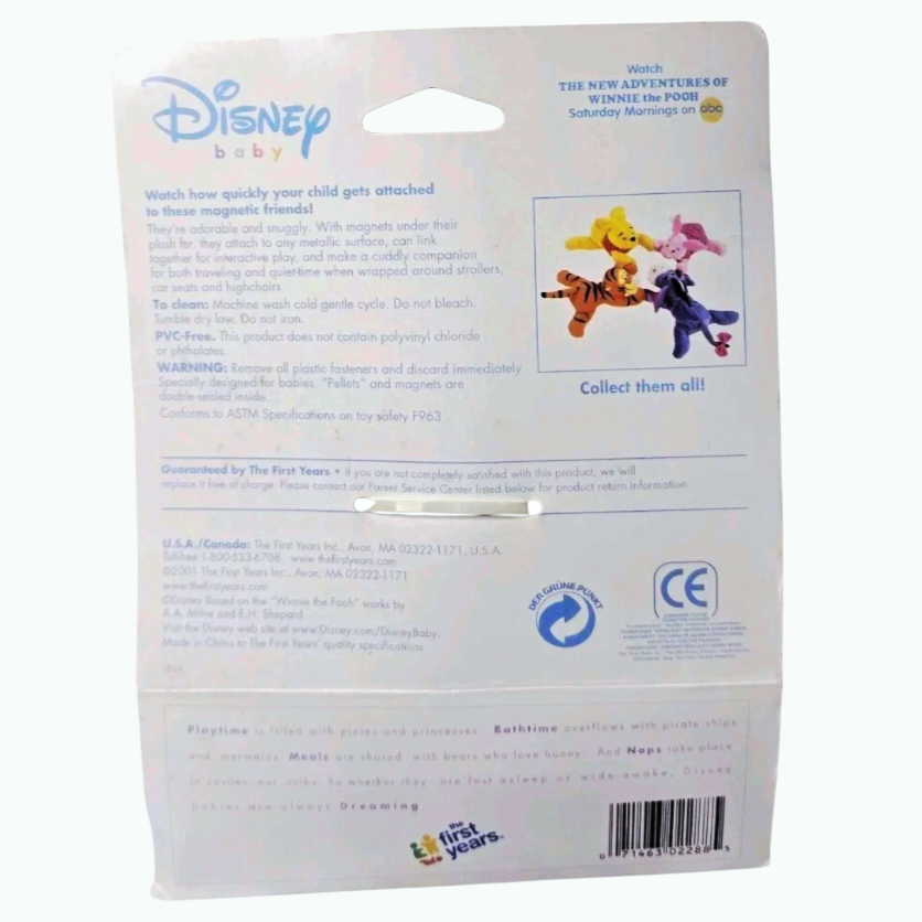 NIB *Vintage 2001 Disney Baby POOH Magnetic Rattling Friend