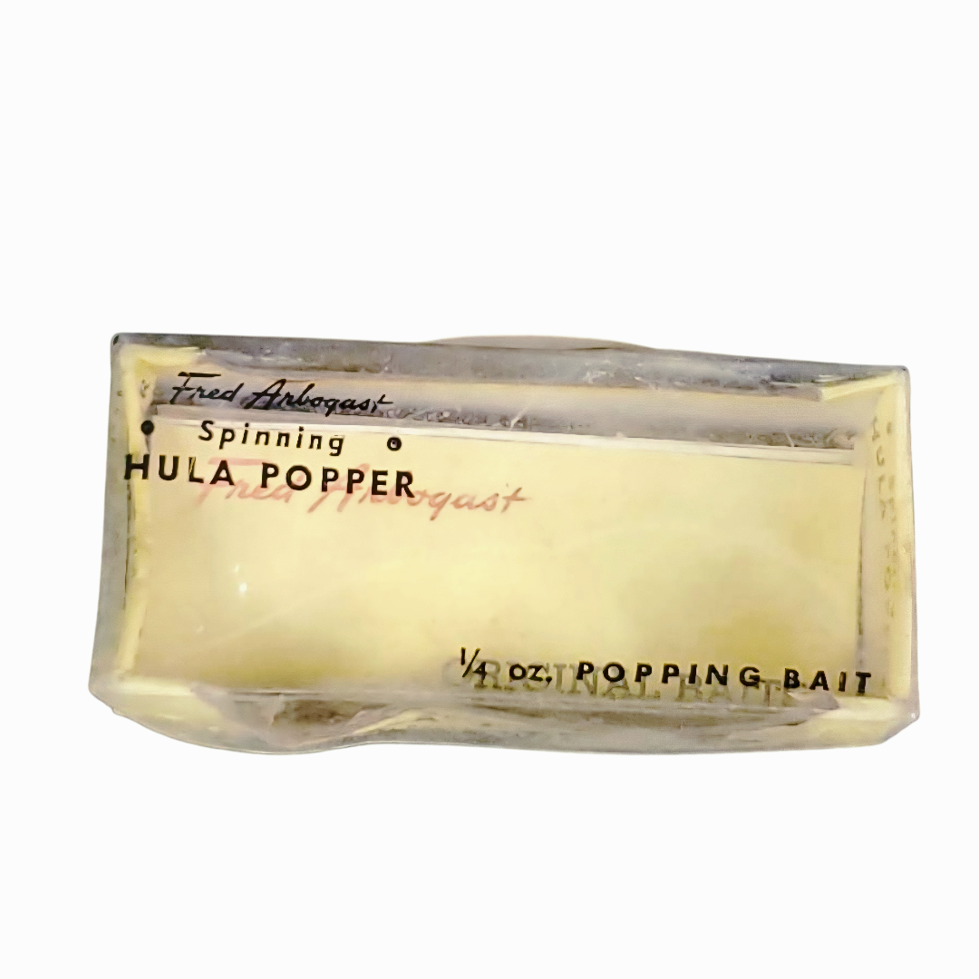 Vintage *Fred Arbogast "Hula Popper" A Topwater Fishing Lure In Original Box (1940s)