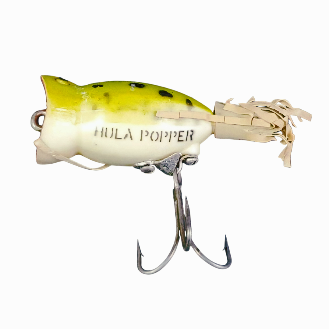 Vintage *Fred Arbogast "Hula Popper" A Topwater Fishing Lure In Original Box (1940s)