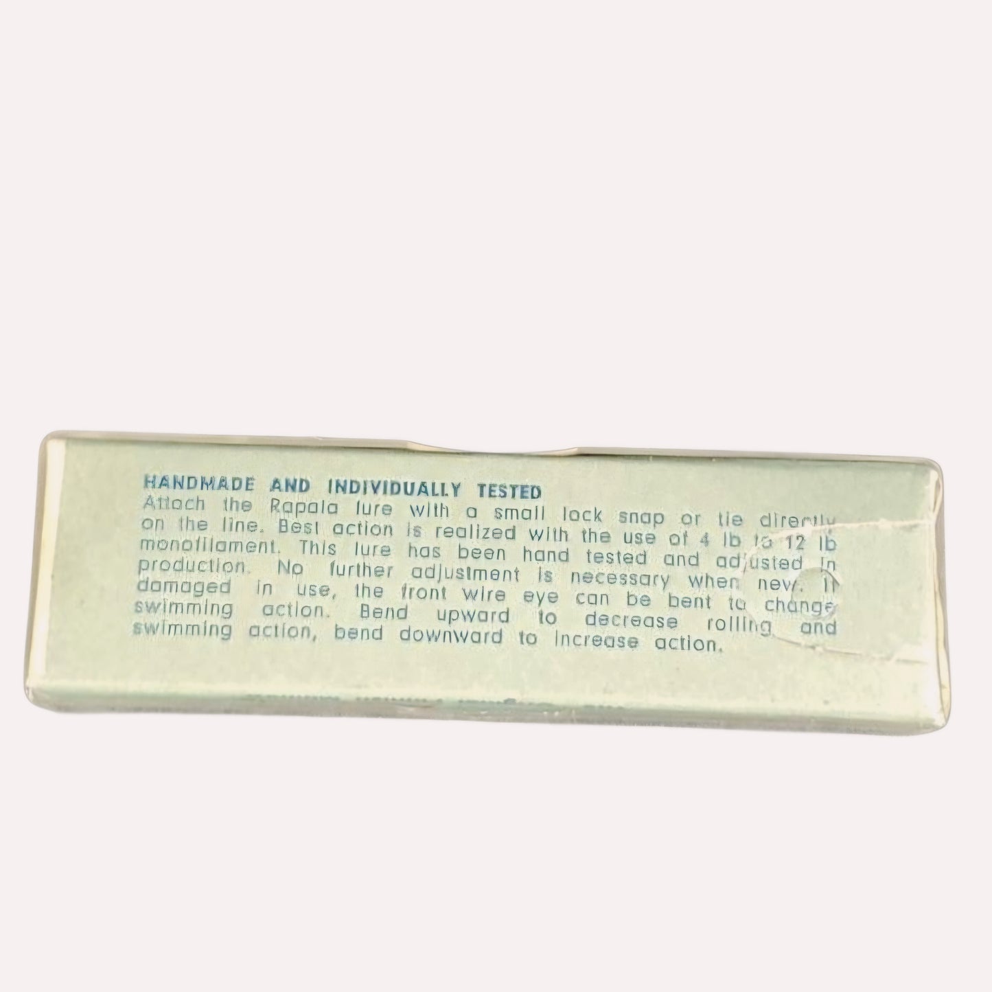 Vintage Rapala Original Floating Minnow Lure B Blue Silver Finland NIB w/ Box