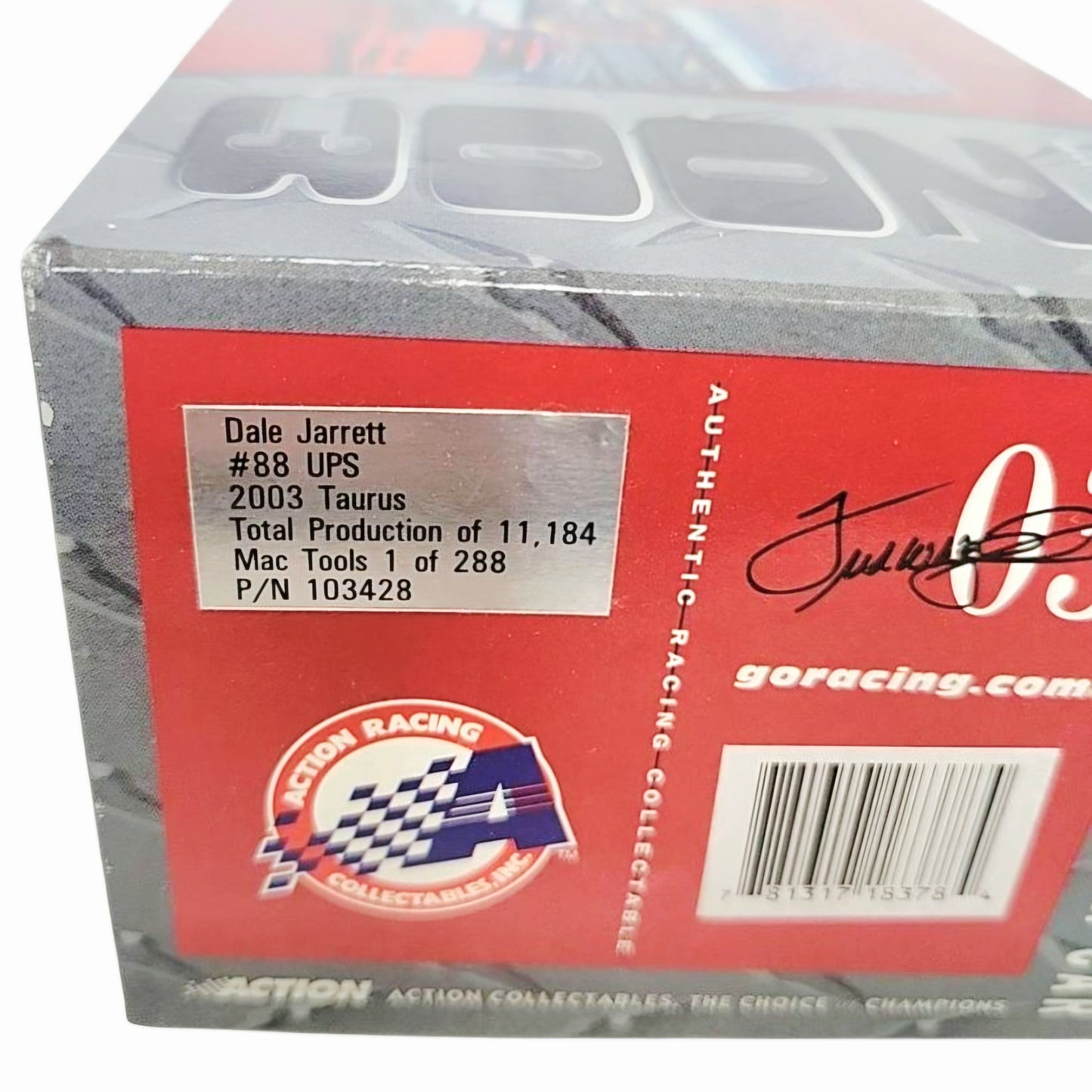 NIB *Dale Jarrett #88 UPS 2003 Ford Taurus Action 1/24 Scale Diecast Stock Car