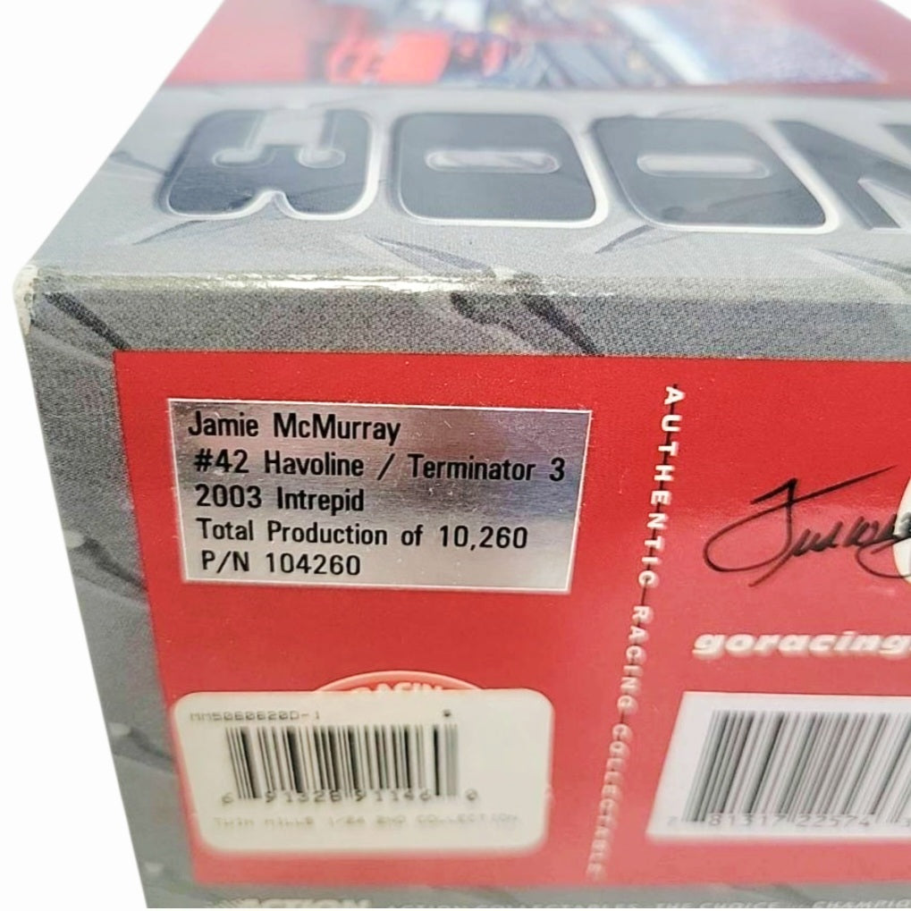 Jamie McMurray #42 Havoline Terminator 3 Dodge Intrepid 1:24 Diecast NASCAR Rookie 2003