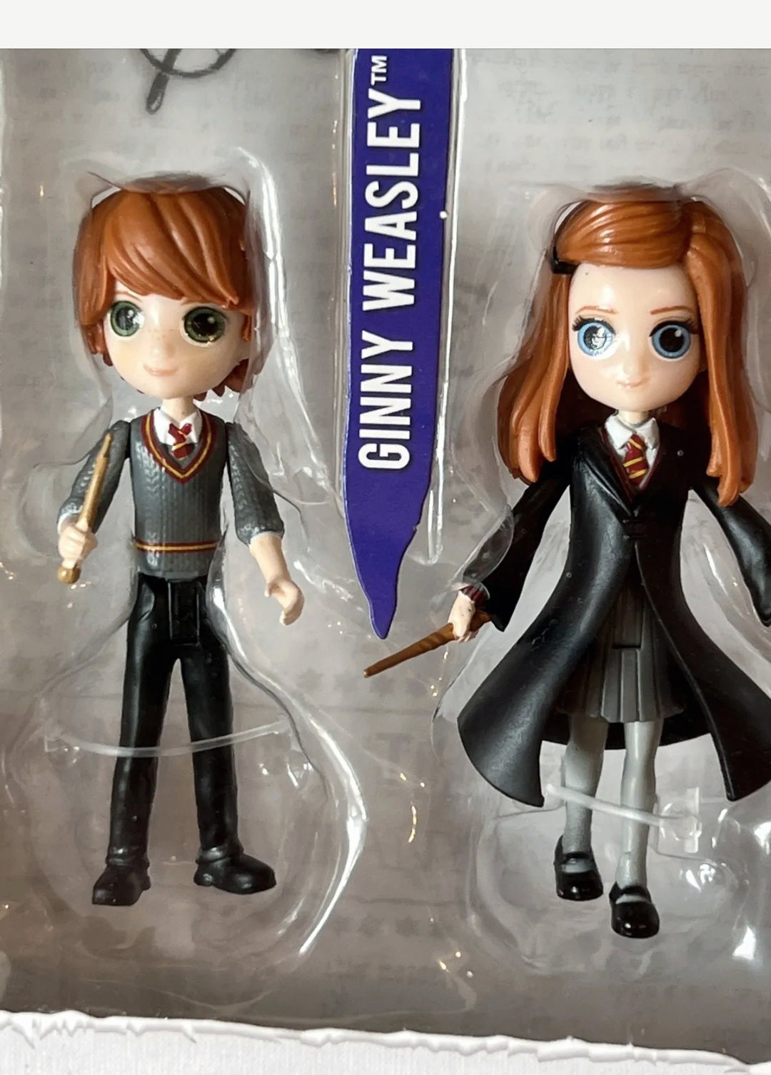 NEW *Harry Potter Magical Mini's 4" 2 Figure Friendship Set (Ginny & Ron Weasley)