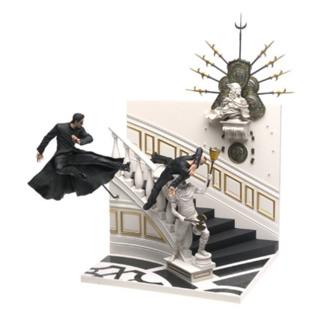 New *McFarlane Action Figures Matrix Series 1 Deluxe Box Set "Neo Chateau Scene"