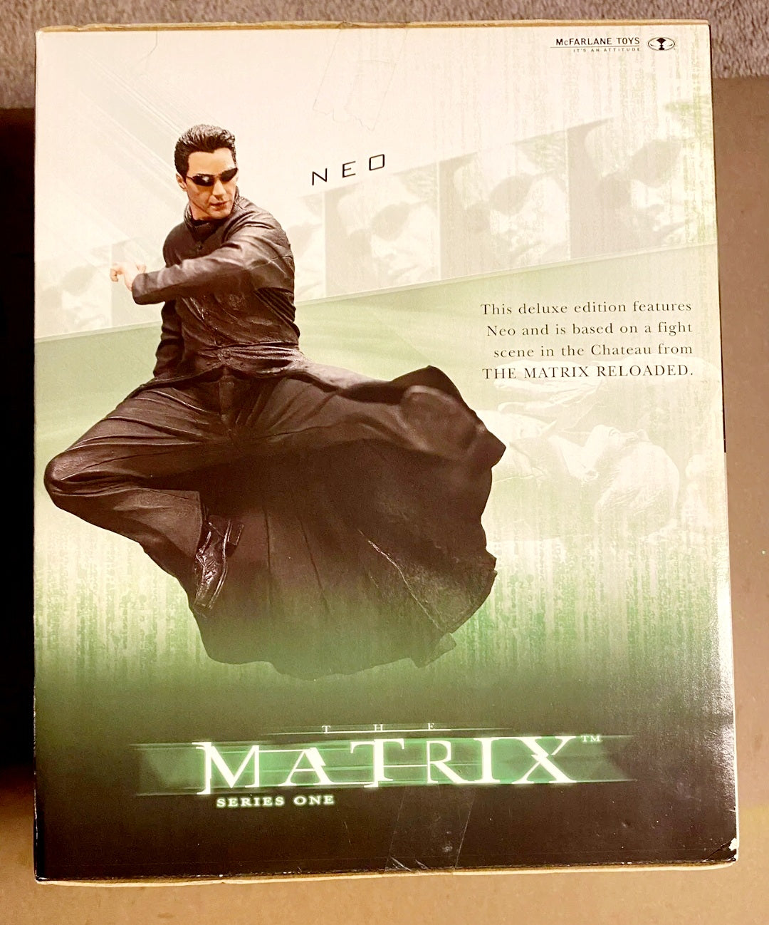 New *McFarlane Action Figures Matrix Series 1 Deluxe Box Set "Neo Chateau Scene"
