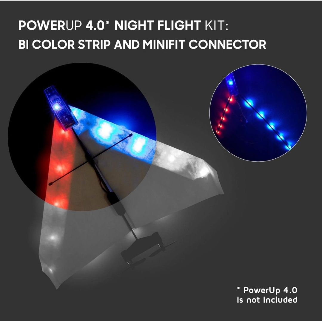 NIB *Night Flight (Red/Blue) 15.5" Light Kit For PowerUp 4.0 Paper Airplane Kit