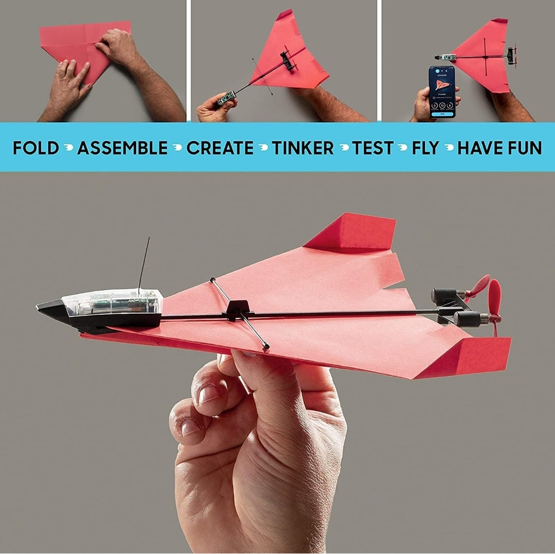 NIB *PowerUp 4.0 Smartphone Controlled Paper Airplane Kit