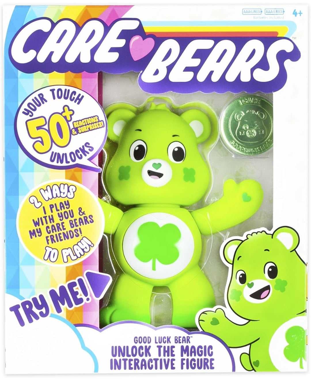 NEW *Care Bears "Good Luck Bear" Interactive Figure 50+ Reactions & Surprises (2020)