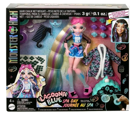 NEW *Monster High Doll Lagoona Blue Spa Day Set w/ Wear & Share Accessories 2022