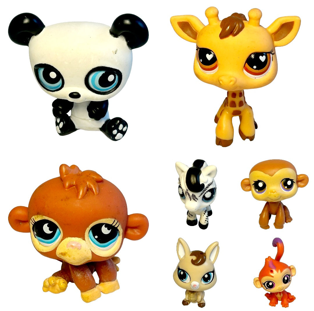 Seven (7) *Adorable Littlest Pet Shop Zoo Animals