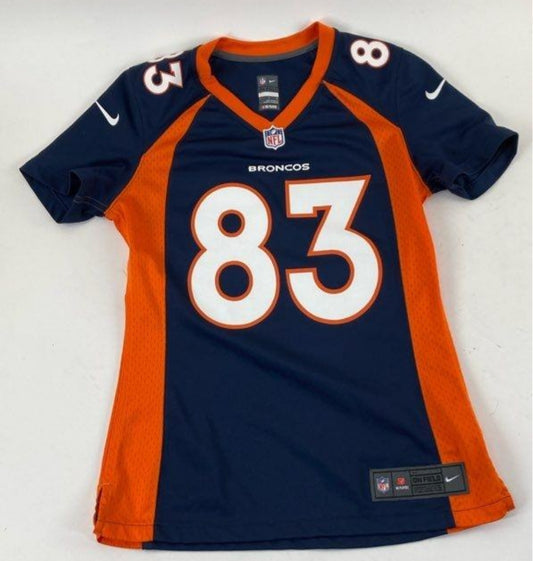 NFL *Denver Broncos "Wes WELKER" #83 Football Women's Jersey (Size Small)