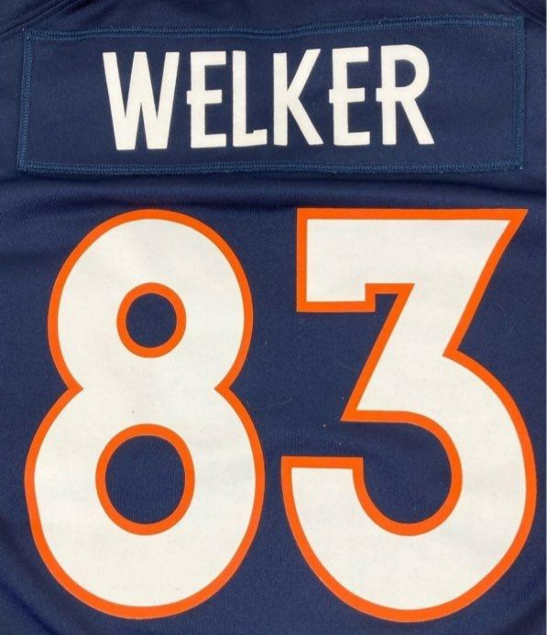 NFL *Denver Broncos "Wes WELKER" #83 Football Women's Jersey (Size Small)