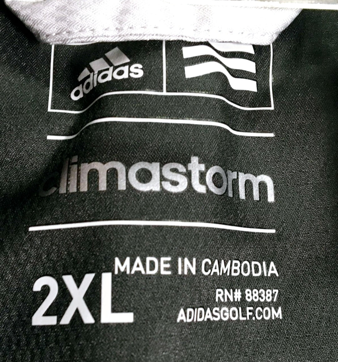 Adidas Climastorm *Grey Men's Windbreaker Golfer Adult Jacket (size 2XL)
