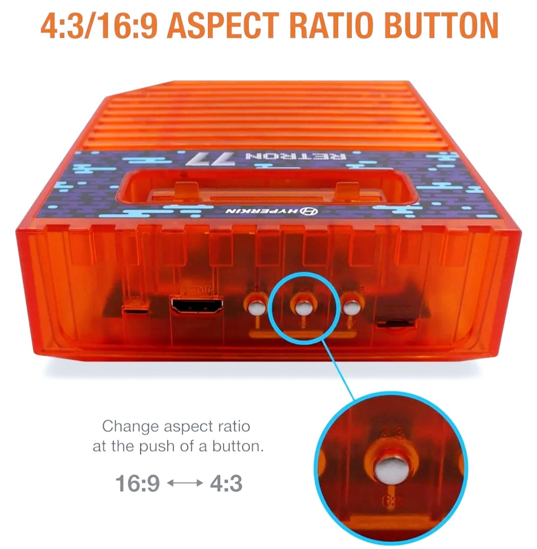 NIB *HYPERKIN Retron 77: HD Gaming Console Atari 2600 (Retro Amber)