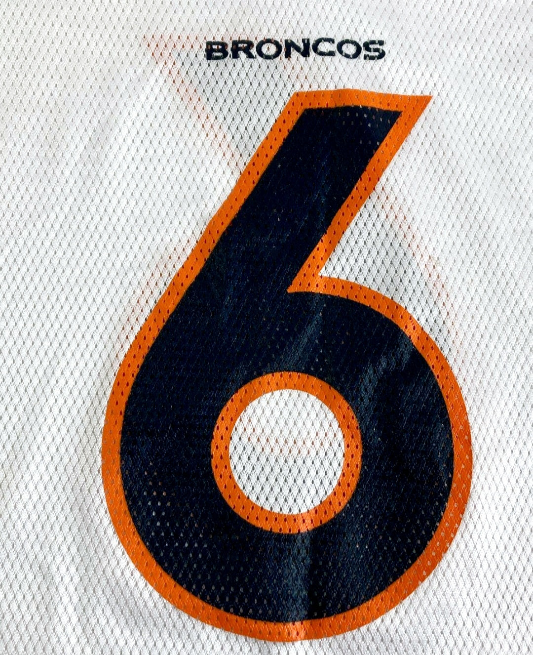 NFL *Denver Broncos "Jay CUTLER" #6 White Jersey (Sz L) On - Field Reebok