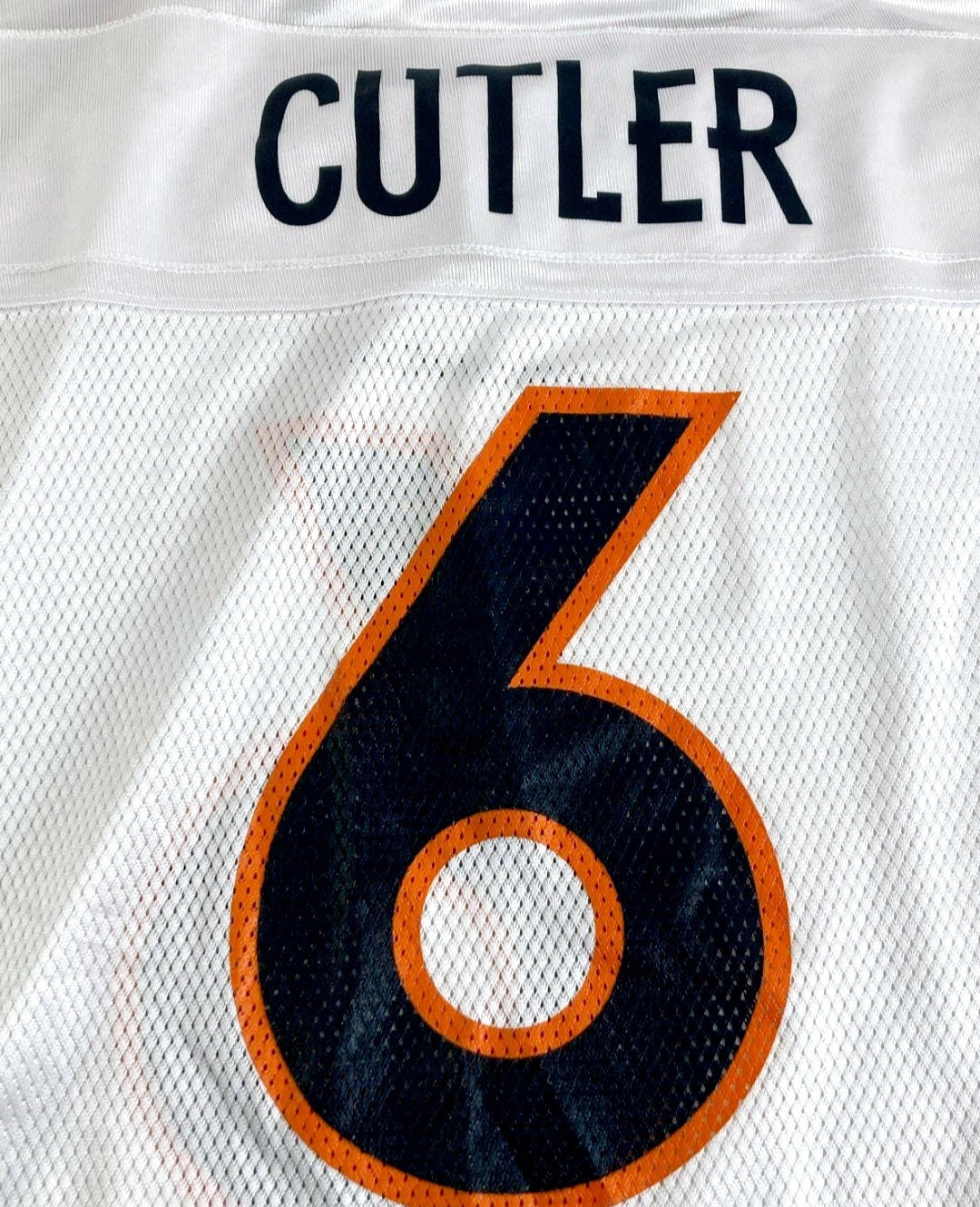 NFL *Denver Broncos "Jay CUTLER" #6 White Jersey (Sz L) On - Field Reebok