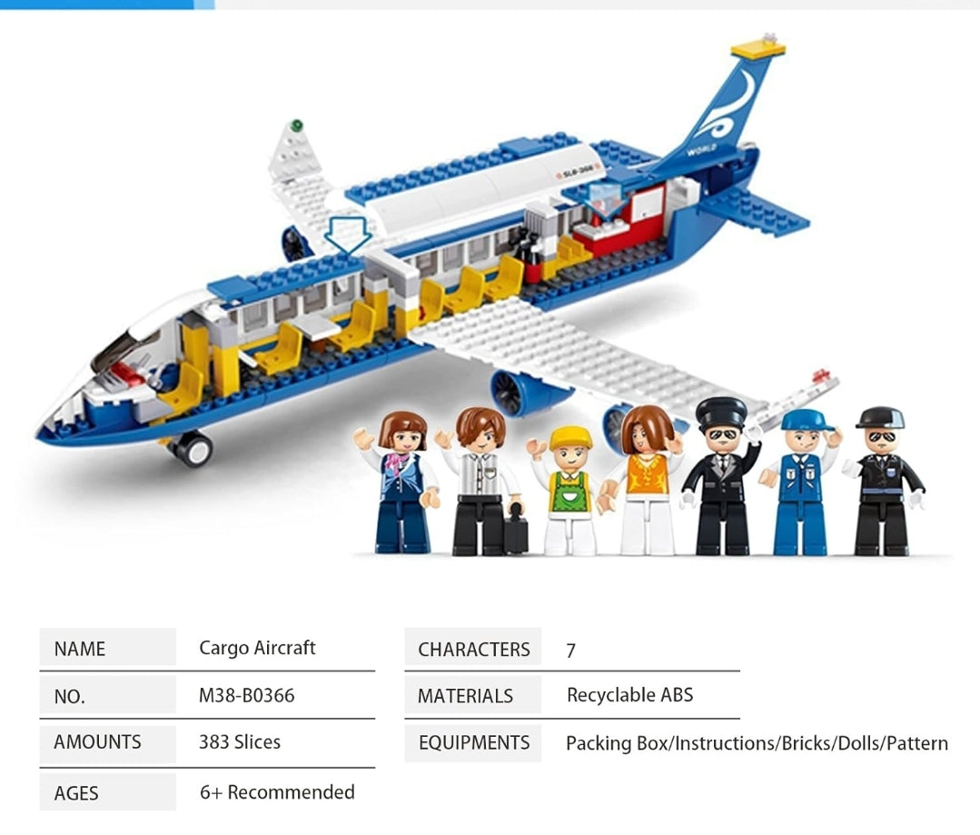 Sluban *Aviation Blocks Plane Bricks Toe-Airbus (M38-B0366) 463 pcs