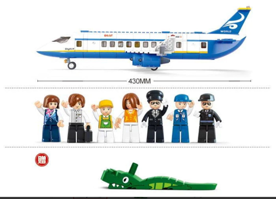 Sluban *Aviation Blocks Plane Bricks Toe-Airbus (M38-B0366) 463 pcs