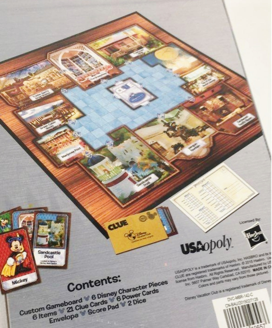 NIB *Clue Disney Vacation Club Edition Classic Mystery Board Game