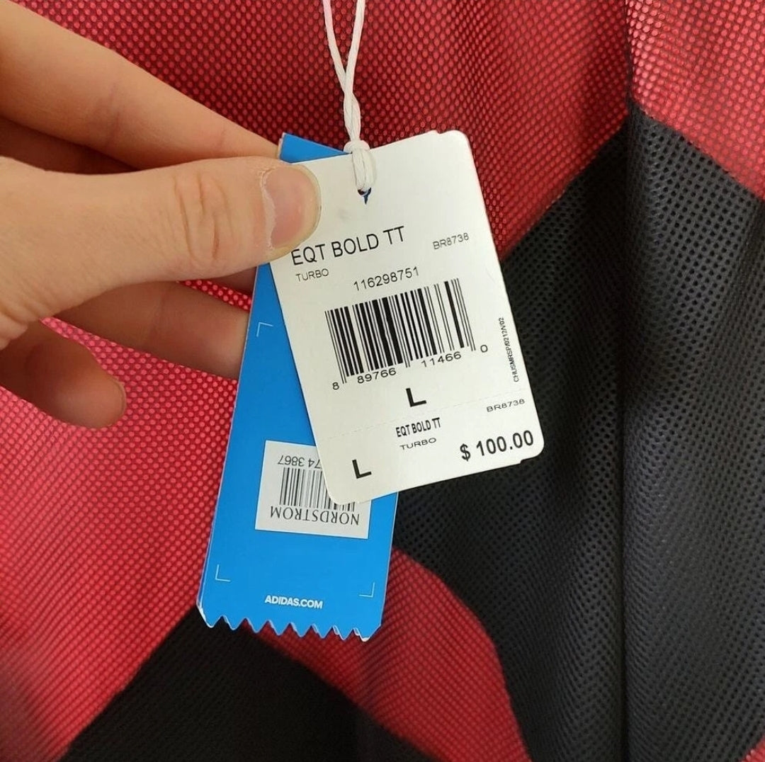 NWT *Adidas EQT ADV/91-17 Bold Track Jacket BR8738 Pink/Black (Large)