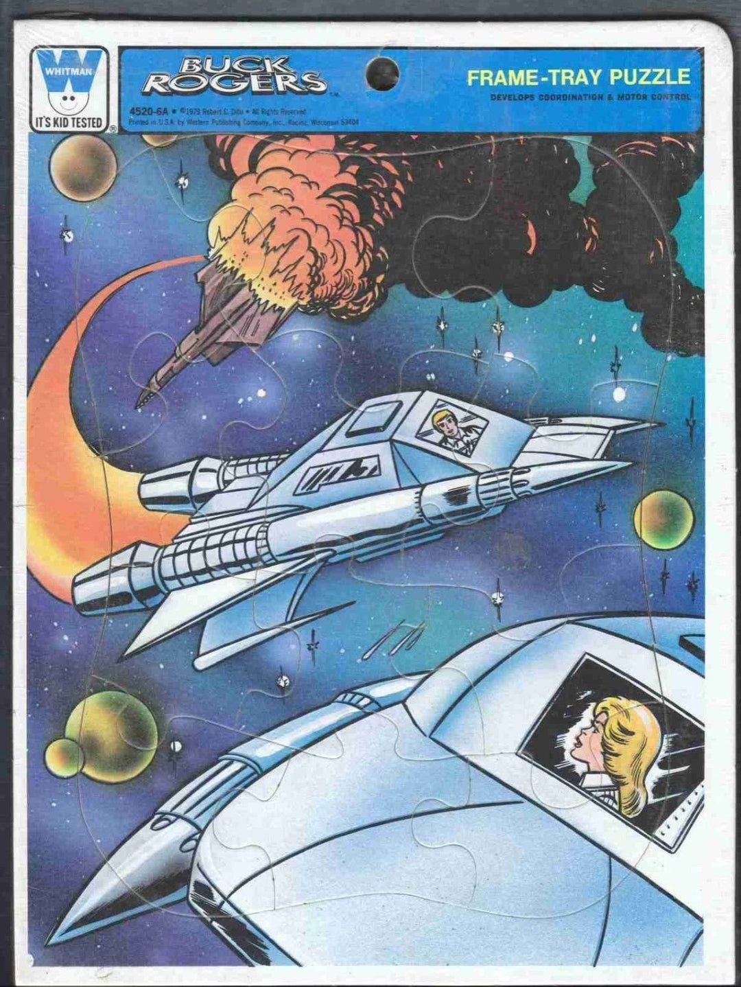 Great *Vintage (1979) TV "Buck Rogers" Whitman Frame Tray Puzzle #4520-6A