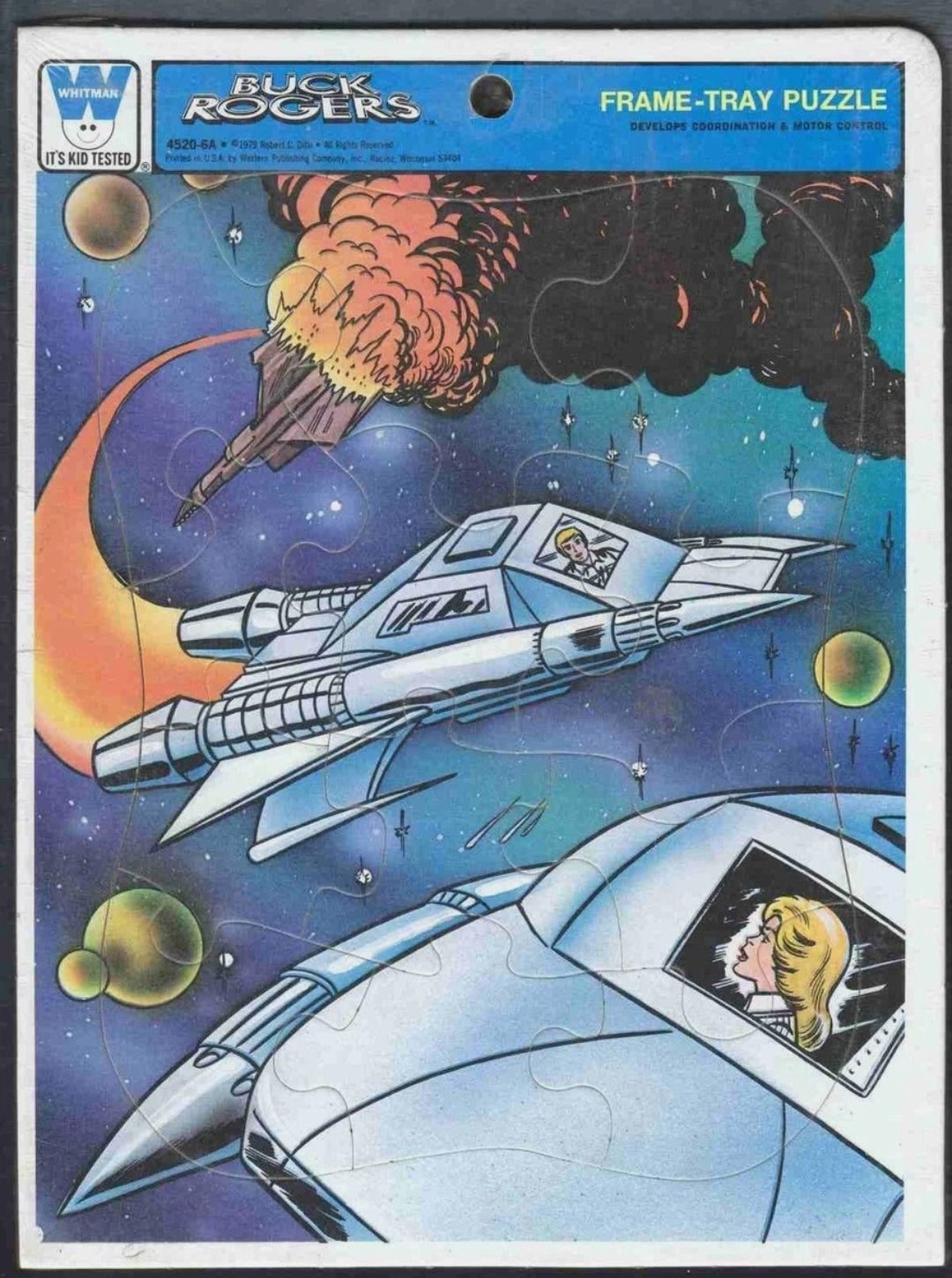 Great *Vintage (1979) TV "Buck Rogers" Whitman Frame Tray Puzzle #4520-6A